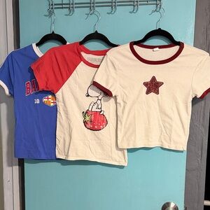 Three (3) Bundle Baby T and Crop top T-Shirts